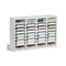 Wood Literature Organizer File Sorter with Removable Shelves Mailbox Slots for Office